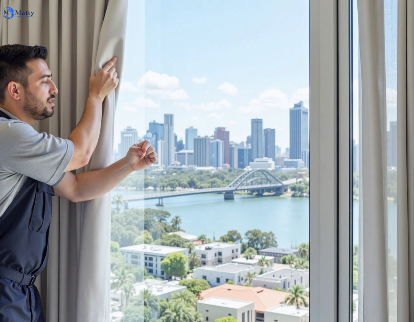Professional curtain steam cleaning service spotswood-vic QLD by Matty Curtain Cleaning